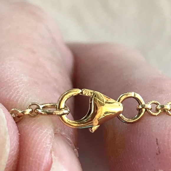 Sterling Silver - YG Vermeil - Garnet and Zircon - Earrings and Bracelet Set - Picture 6 of 9